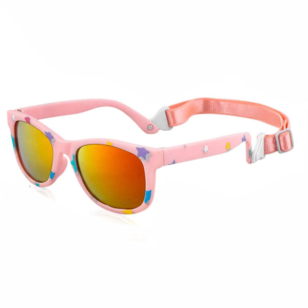 2024 Fashion Baby Kids Sunglasses With Strap UV400 Protection Wholesaler Custom Logo Design Children Sun Glasses Kid Sunglass - Image 3
