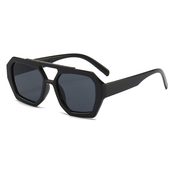 Sunway Eyewear Retro Double Bridge Sun Glasses Custom Logo Trendy Women Vintage Square Sunglasses - Image 3