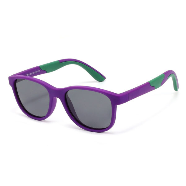 Hot Selling Fashion Style Square TPEE Frame Boys Kid Shades Outdoor UV400 Color Design Children Sunglasses for Girl and Boy - Image 3