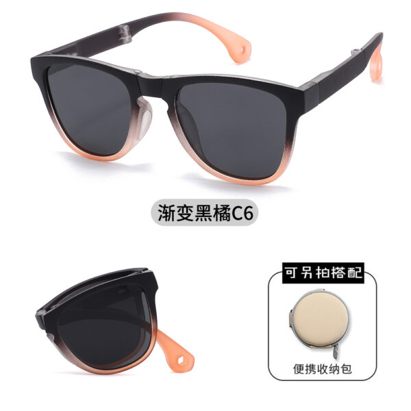 High Quality Foldable Color Square TR Frames Kids Sunglasses Outdoor UV400 Protection Boys Girls Children Sun Glasses Shades - Image 6