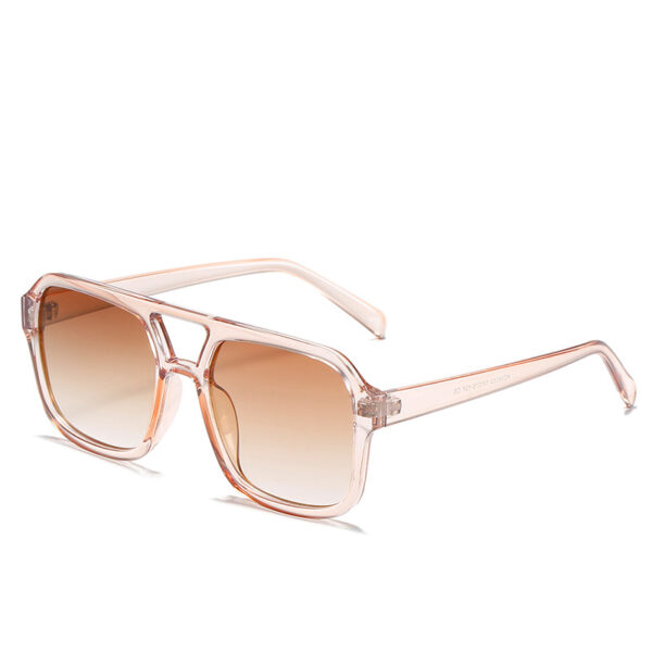 New Designer Luxury Fashion Korea Style Square Double Beam Frame Sun Glasses Custom Logo Men Women Shades Sunglasses 2025 - Image 6