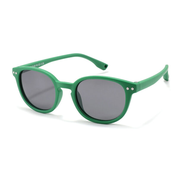 Sunway Eyewear New Arrival Baby TPEE Soft Sun Glasses Small Round Frame Rivets 0-3 Years With Straps Boy Girls Sunglasses - Image 3
