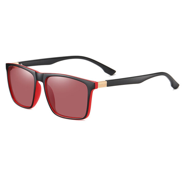 Hot Custom logo Tr90 Uv400 Polarized square Riding Driving Outdoor River Sunglasses Mens - Image 3