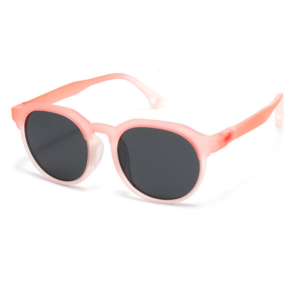 2025 New Arrival Design Flexible Kids Sun Glasses Uv400 Colorful Gradient Round TR Frame Children Sunglasses with High Quality - Image 4
