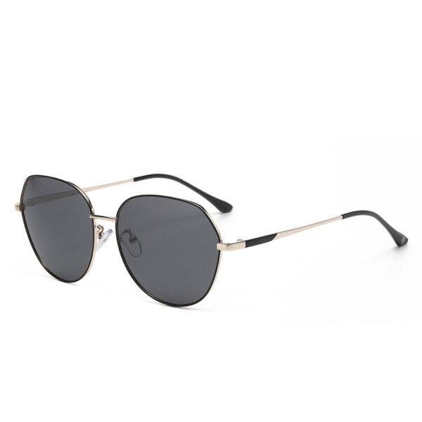 New Trendy Designer TAC Round UV400 Custom Logo Metal Polarized Sun Glasses Sunglasses for Women - Image 2