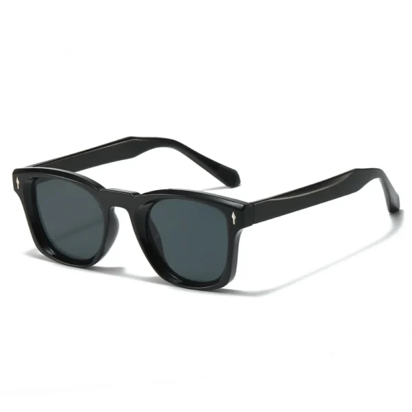2025 Vintage Retro Square Sunglasses for Men Women UV400 PC Frame Bullet Decor Wholesale Fashion Stylish Design Sun Glasses - Image 2
