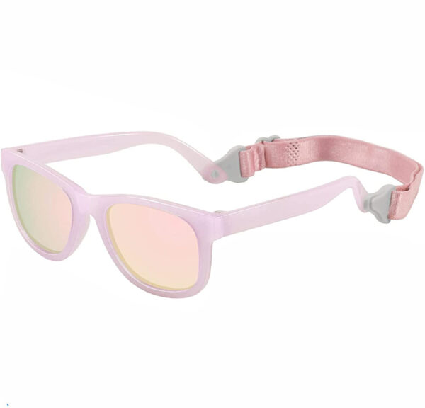 Factory Price TPEE Flexible Kids Sunglasses with Strap Wholesale Custom Infant Square Baby Infant Sun Glasses Boys Girl Sunglass - Image 3