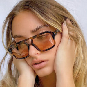 New Designer Luxury Fashion Korea Style Square Double Beam Frame Sun Glasses Custom Logo Men Women Shades Sunglasses 2025