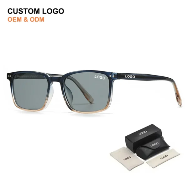 2025 New Fashion Vintage Classic Shades Unisex Custom Logo Square Sun Glasses UV400 Polarized Sunglasses with High Quality