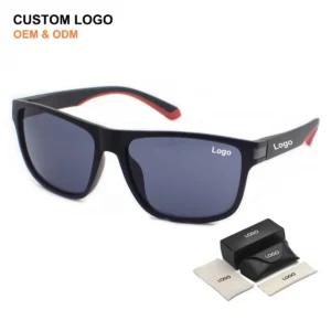 Classic Square Frame Sport Sun Glasses Cycling for Men Women Outdoor Polarized Custom Logo Sports Sunglasses with High Quality