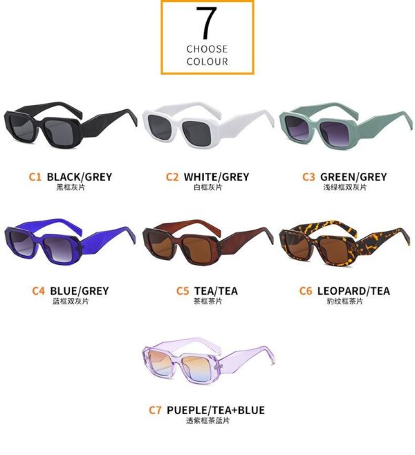 Wholesale 2025 Luxury Designer Retro square Shades Sunglasses Vintage Rectangle Custom logo Famous Brand Hexagon Sunglasses - Image 6
