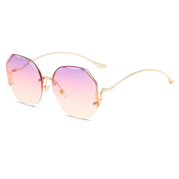 Luxury Fashion Women Sunglasses UV400 New Trendy Designer Gradient Square Metal Rimless Sun Glasses Ladies Lunettes De Soleil - Image 5