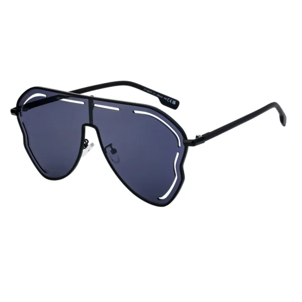 New Personality Sun Glasses Pop Metal Wholesale Custom Logo Brand Designer Sunglasses for Ladies - Image 5