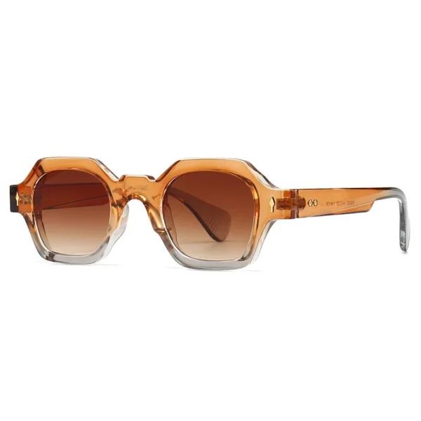 Hot Selling Fashion Vintage Hexagon Retro Luxury Brand Designer Sun Glasses for Men Women Uv400 Square Modern Charm Sunglasses - Image 2