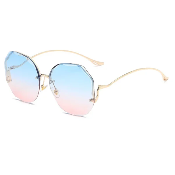 Luxury Fashion Women Sunglasses UV400 New Trendy Designer Gradient Square Metal Rimless Sun Glasses Ladies Lunettes De Soleil - Image 6