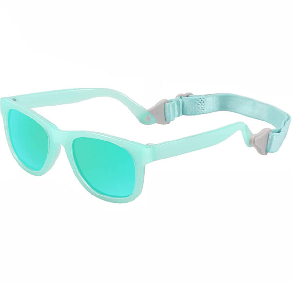 Factory Price TPEE Flexible Kids Sunglasses with Strap Wholesale Custom Infant Square Baby Infant Sun Glasses Boys Girl Sunglass - Image 2