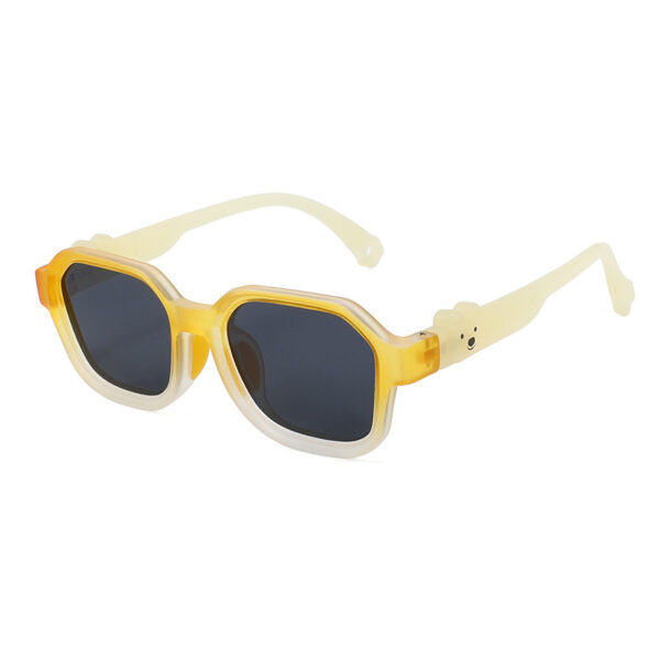 New Fashion Design Gradient Colorful Square TR Frame Kids Sun Glasses Outdoor UV protection Children Sunglasses for Girl and Boy - Image 5