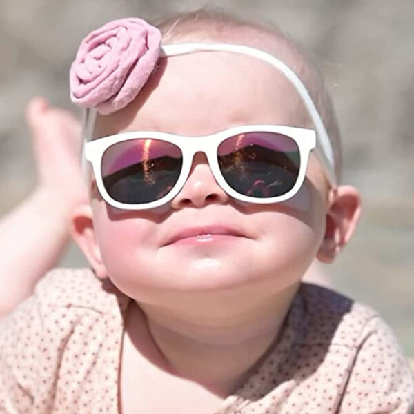 Factory Price TPEE Flexible Kids Sunglasses with Strap Wholesale Custom Infant Square Baby Infant Sun Glasses Boys Girl Sunglass - Image 5