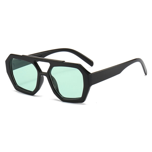 Sunway Eyewear Retro Double Bridge Sun Glasses Custom Logo Trendy Women Vintage Square Sunglasses - Image 4