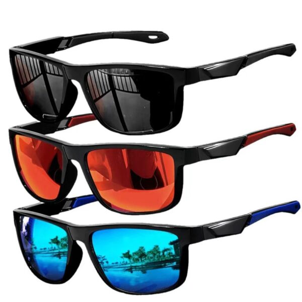 2025 Fashion UV400 Polarized PC Frame Sports Sunglasses for Women Men High Quality Square Frames Cycling Sport Sun Glasses - Image 2