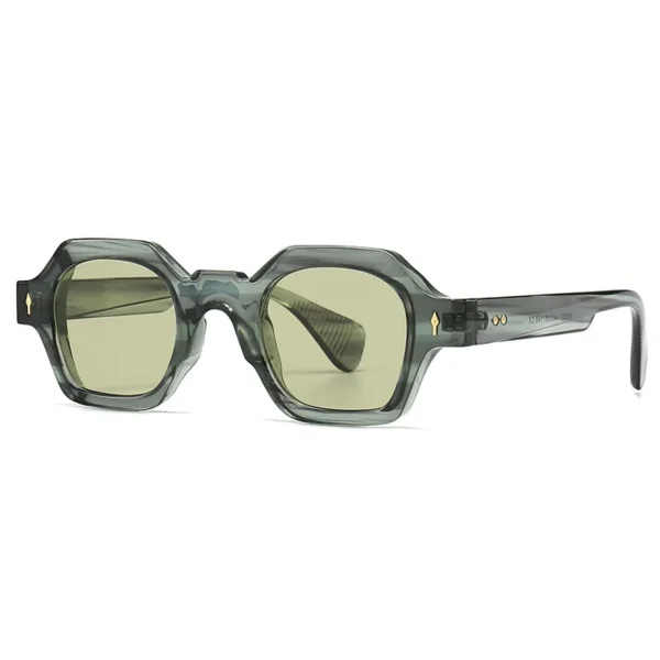 Hot Selling Fashion Vintage Hexagon Retro Luxury Brand Designer Sun Glasses for Men Women Uv400 Square Modern Charm Sunglasses