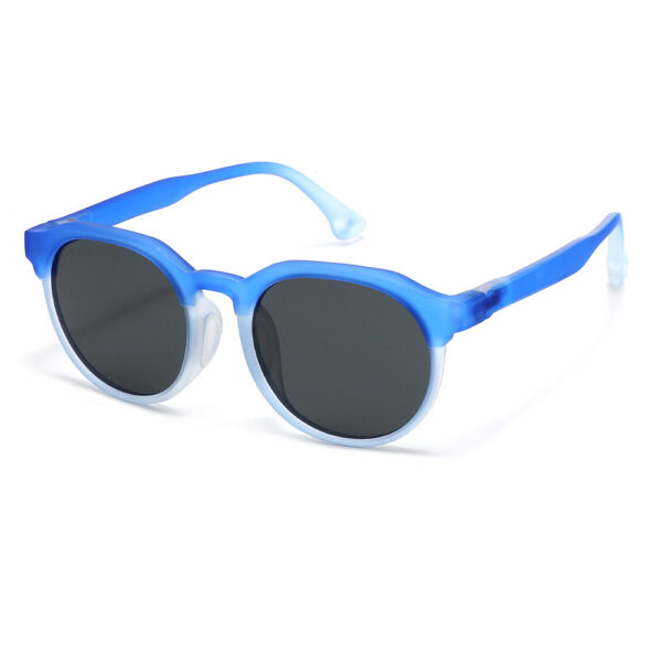2025 New Arrival Design Flexible Kids Sun Glasses Uv400 Colorful Gradient Round TR Frame Children Sunglasses with High Quality - Image 2