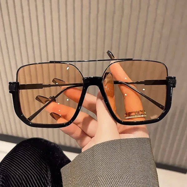 Advanced and Fashionable Large Frame square Sun Glasses Outdoor Street Photos UV400 Protection Sunglasses for Women Men