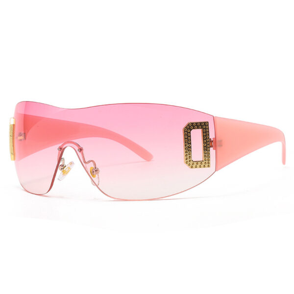Sunway Eyewear Luxury Oversized Rimless Fashionable Punk Sun Glasses for Ladies Y2K One Piece Lens Sunglasses Women - Image 6