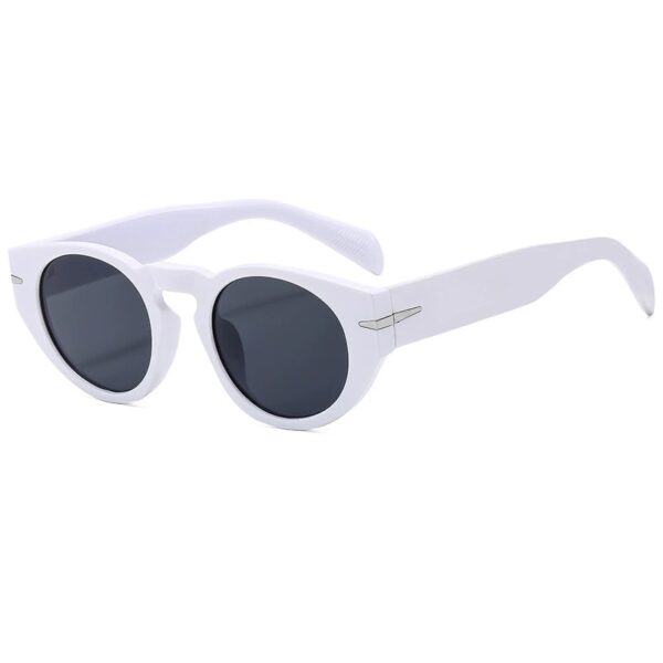 OEM Manufacturer Thick Frame Lunettes De Soleil Custom logo Vintage Retro Round Sun Glasses Sunglasses Men - Image 4