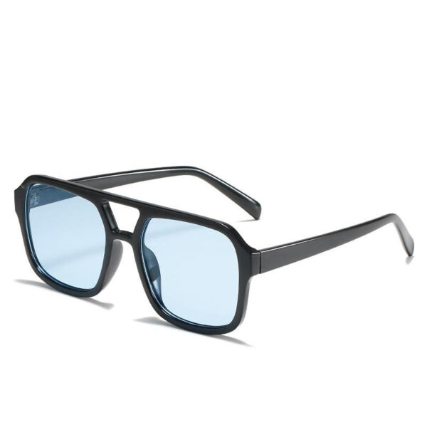 New Designer Luxury Fashion Korea Style Square Double Beam Frame Sun Glasses Custom Logo Men Women Shades Sunglasses 2025 - Image 4