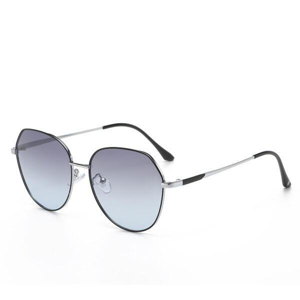 New Trendy Designer TAC Round UV400 Custom Logo Metal Polarized Sun Glasses Sunglasses for Women - Image 4