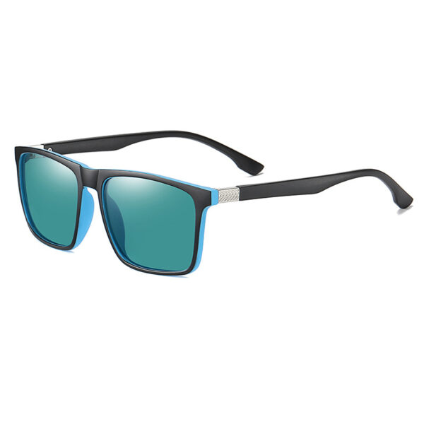 Hot Custom logo Tr90 Uv400 Polarized square Riding Driving Outdoor River Sunglasses Mens - Image 2