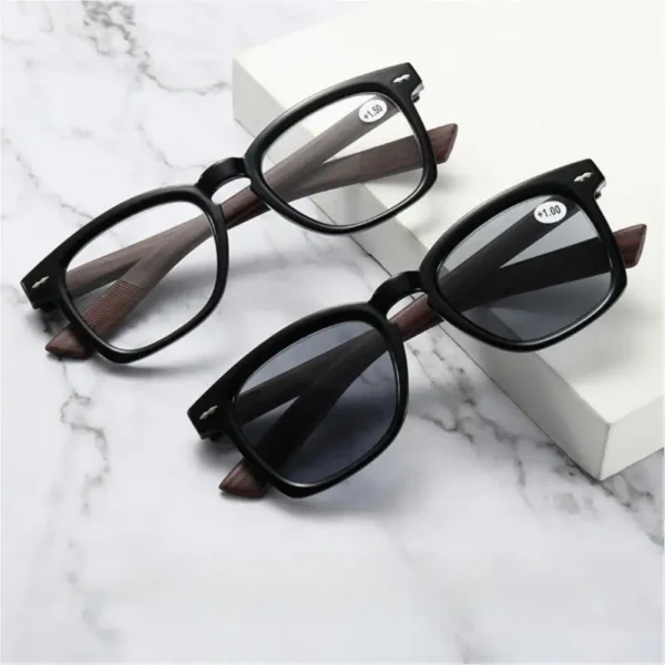 Hot Selling Retro Square Anti Blue Light Reading Sun Glasses for Women Men 2025 Designer Readers Presbyopia