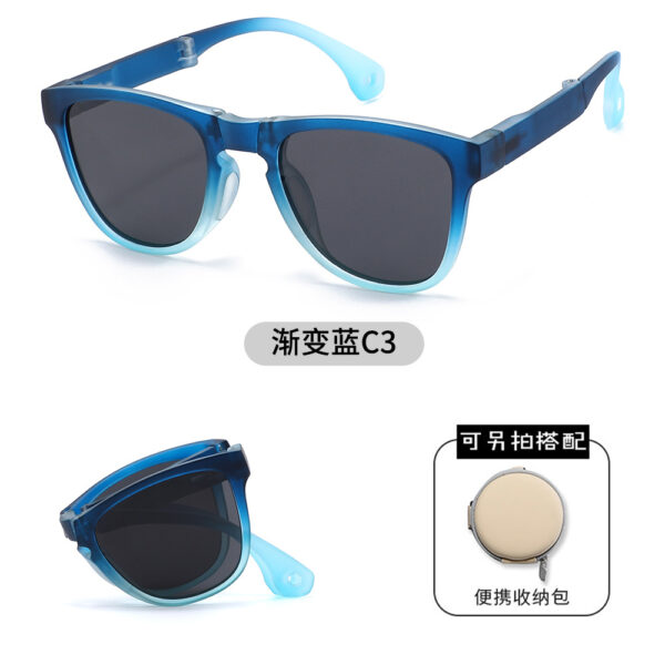 High Quality Foldable Color Square TR Frames Kids Sunglasses Outdoor UV400 Protection Boys Girls Children Sun Glasses Shades - Image 3