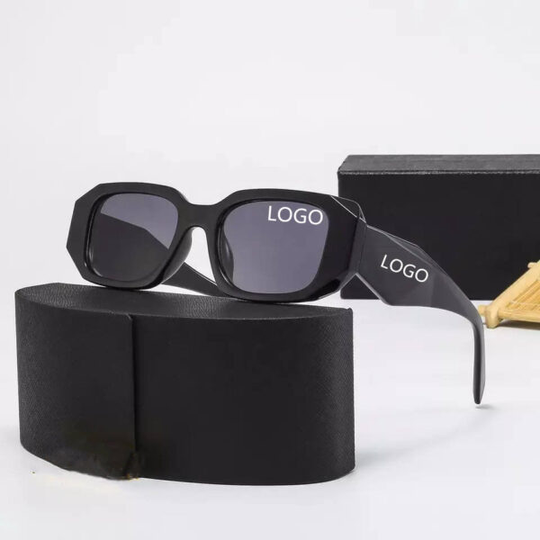 Wholesale 2025 Luxury Designer Retro square Shades Sunglasses Vintage Rectangle Custom logo Famous Brand Hexagon Sunglasses - Image 3