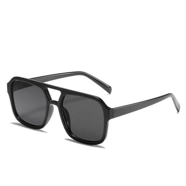 New Designer Luxury Fashion Korea Style Square Double Beam Frame Sun Glasses Custom Logo Men Women Shades Sunglasses 2025 - Image 3