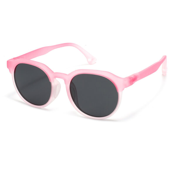 2025 New Arrival Design Flexible Kids Sun Glasses Uv400 Colorful Gradient Round TR Frame Children Sunglasses with High Quality - Image 3