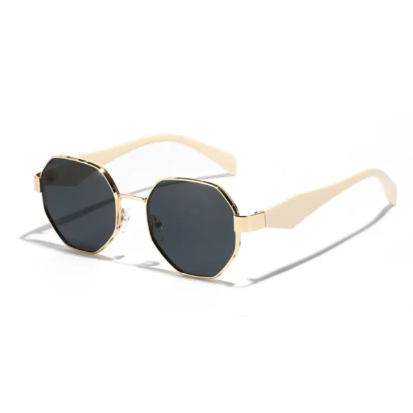 Sunway Eyewear Wholesale OEM Custom Logo Metal Sun Glasses Polygon Square Trendy Men Women Unisex Shades Sunglasses - Image 5