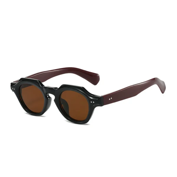 Unisex Personality Retro Round Frame Design Men Women Sunglasses Custom Designer Fashion High Quality Sun Glasses - Image 3