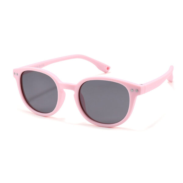 Sunway Eyewear New Arrival Baby TPEE Soft Sun Glasses Small Round Frame Rivets 0-3 Years With Straps Boy Girls Sunglasses - Image 6
